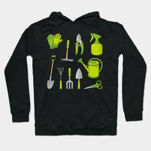 Gardening Icons Hoodie